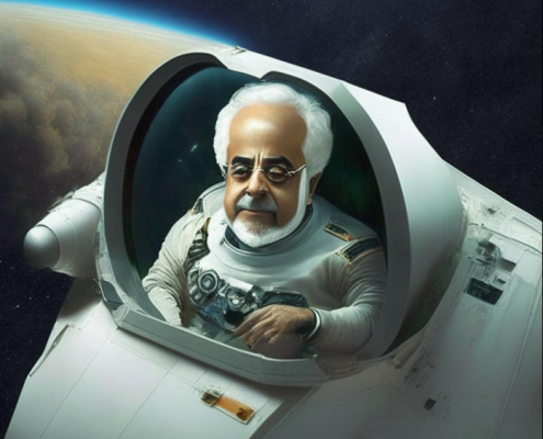 محمد جواد ظریف در فضا